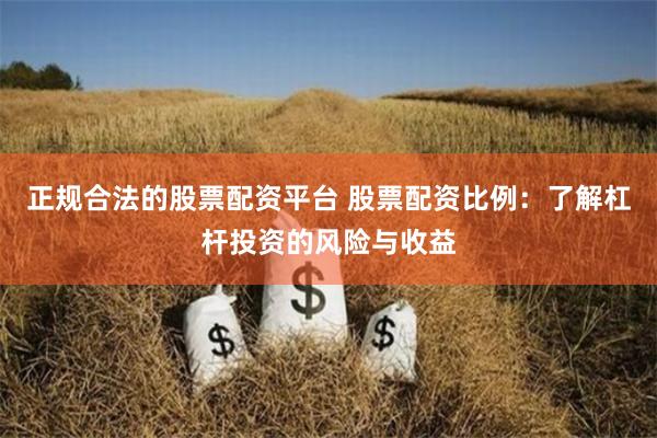 正规合法的股票配资平台 股票配资比例：了解杠杆投资的风险与收益